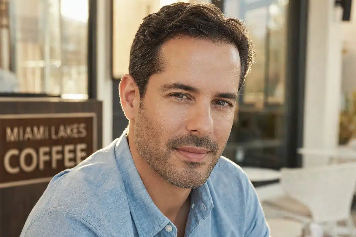 Close-up of a man's smooth forehead after Botox treatment for back to school beauty in Miami Lakes